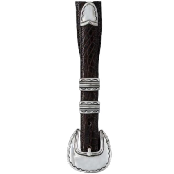 Kalifano Sterling Silver 'The Cheyenne' 4pc. Ranger Design Belt Buckle Set