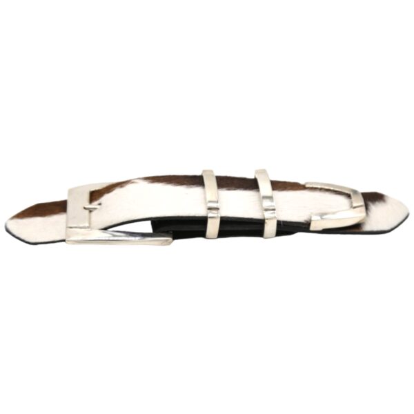 Kalifano 30mm Sterling Silver Ranger Design 4pc. Belt Buckle Set