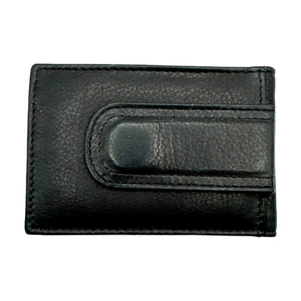 Leather Card Holder with Money Clip