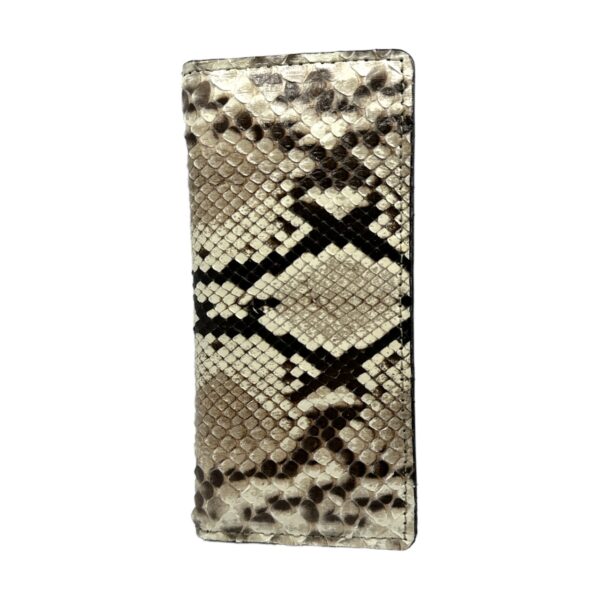 Authentic Snakeskin Bi-Fold Checkbook Wallet