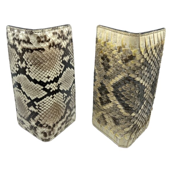 Authentic Snakeskin Bi-Fold Checkbook Wallet