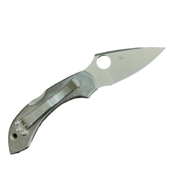 SPYDERCO Mammoth Tooth Natural Fusion & Mother of Pearl Handle Folding Pocket Knife