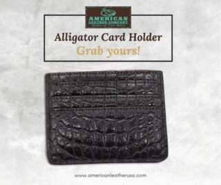 You want a simple card case made of surprisingly supple leather?

This Alligator Card Holder is a tasteful cardholder with everything you could want—nice leather, plenty of slots, and more. Shop Now!
.
.
.
Check our bio ☝
.
.
#leather #handmade #leathercraft #cardholder #exocticleather #westernstyle #handcrafted #customleather #leatherwallet #customwallet #belts #leatherbelts #exoticbelts #handmadebelt #watch #repair #leathergifts #sterlingjewelry #customgifts #jewelry #buckles #style #menswear #mensfashion #oldtown #scottsdale #arizona